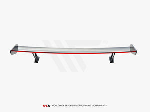 Maxton Design Carbon Spoiler With External Brackets Uprights + LED BMW 4 F32 / 4 F32 M-Pack Coupe - Wayside Performance 