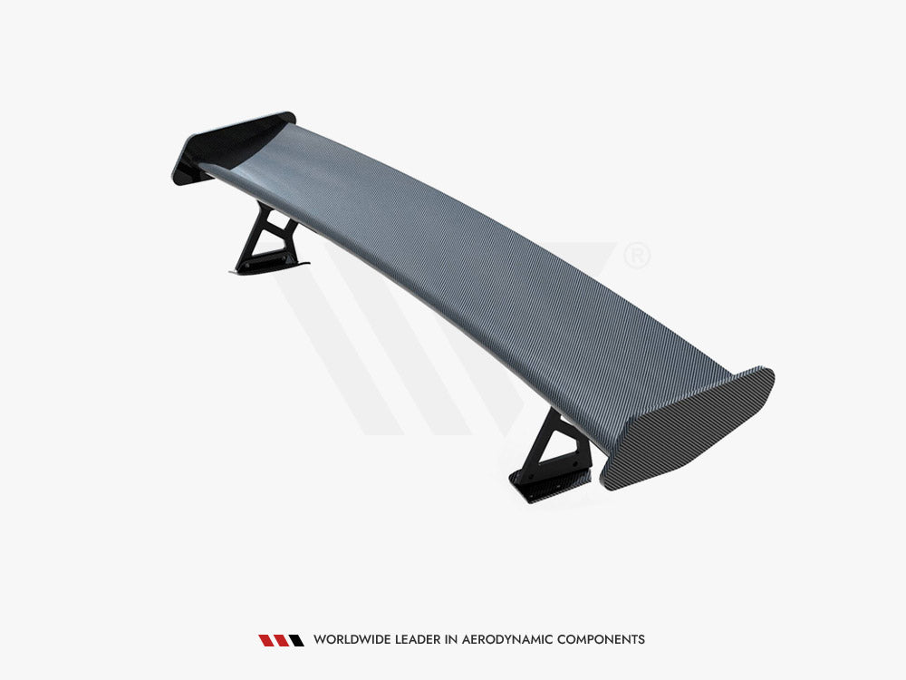 Maxton Design Carbon Spoiler With External Brackets Uprights + LED BMW 4 F32 / 4 F32 M-Pack Coupe - Wayside Performance 