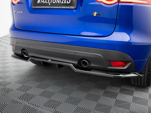 Maxton Design Central Rear Splitter (Vertical Bars) Jaguar F-Pace R-Sport Mk1 - Wayside Performance 