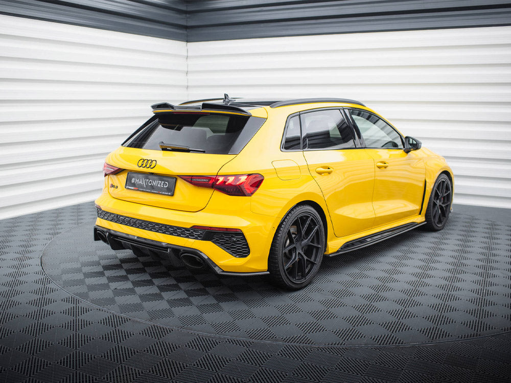 Carbon Fiber Rear Side Splitters Audi RS3 Sportback 8Y - Wayside Performance 