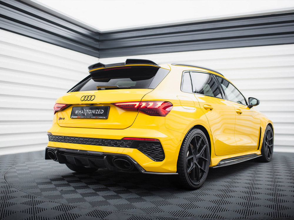 Carbon Fiber Rear Side Splitters Audi RS3 Sportback 8Y - Wayside Performance 