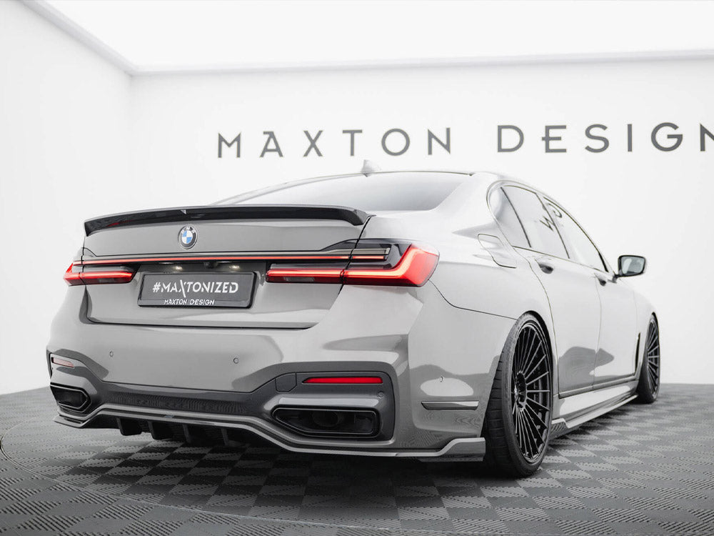 Prepreg Carbon Fiber Tailgate Spoiler BMW 7 G11 / G11 Facelift - Wayside Performance 