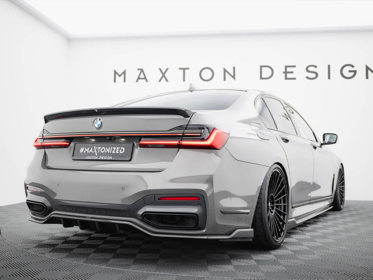 Prepreg Carbon Fiber Tailgate Spoiler BMW 7 G11 / G11 Facelift - Wayside Performance 