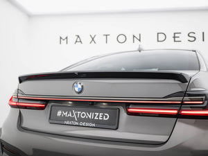 Prepreg Carbon Fiber Tailgate Spoiler BMW 7 G11 / G11 Facelift - Wayside Performance 
