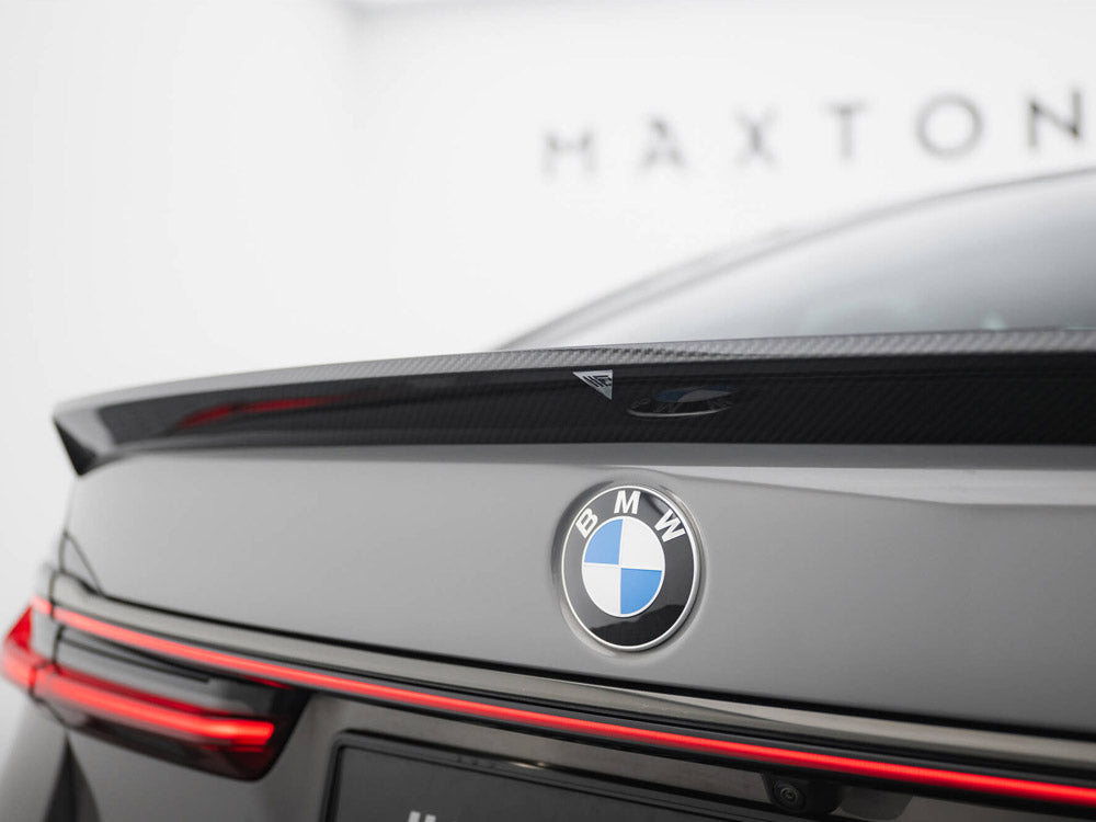 Prepreg Carbon Fiber Tailgate Spoiler BMW 7 G11 / G11 Facelift - Wayside Performance 