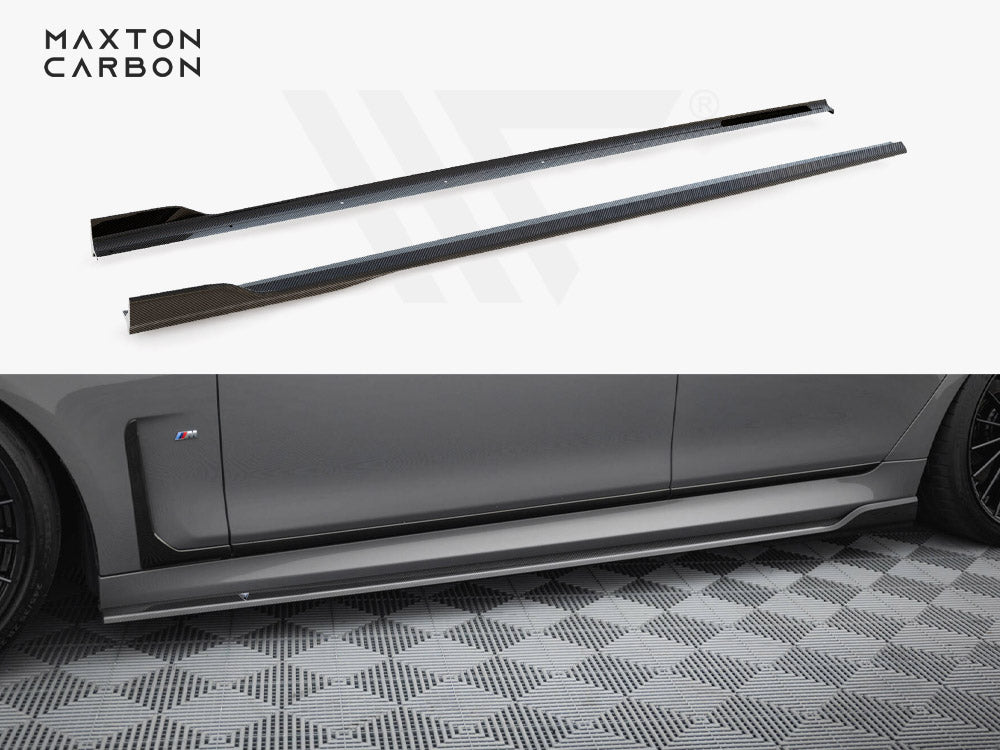 Carbon Fiber Side Skirts BMW 7 M-Pack G11 Facelift