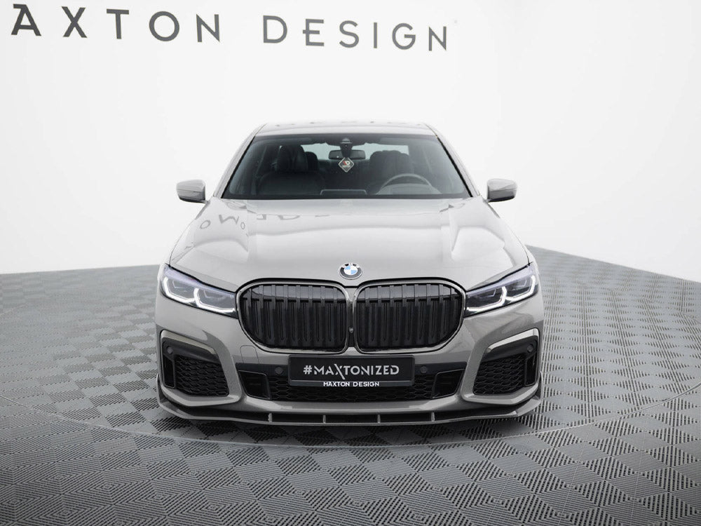 Prepreg Carbon Fiber Front Splitter + ABS Splitter BMW 7 M-Pack G11 Facelift - Wayside Performance 