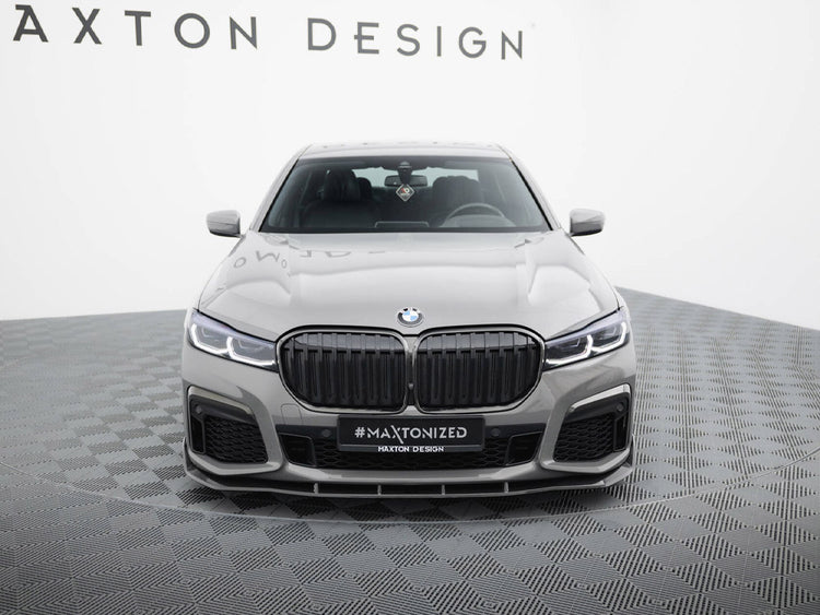 Prepreg Carbon Fiber Front Splitter + ABS Splitter BMW 7 M-Pack G11 Facelift - Wayside Performance 