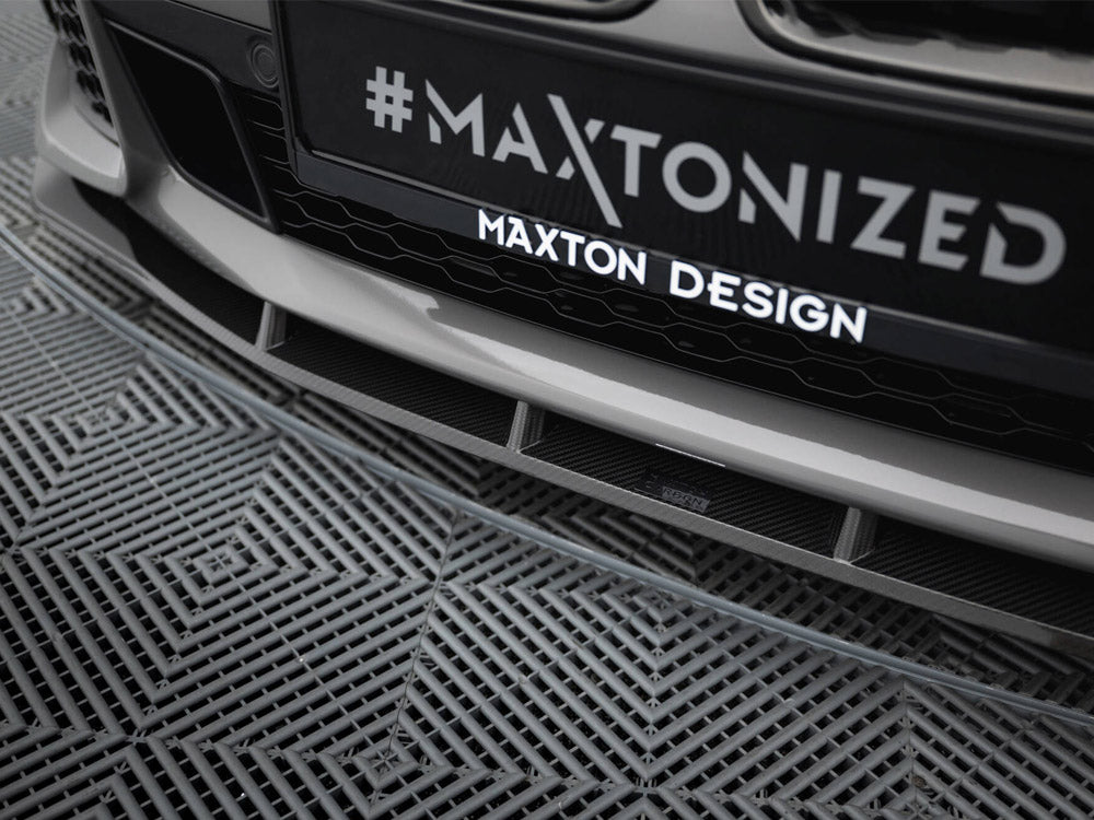 Prepreg Carbon Fiber Front Splitter + ABS Splitter BMW 7 M-Pack G11 Facelift - Wayside Performance 