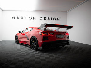 Maxton Carbon Spoiler + LED Chevrolet Corvette C8 - Wayside Performance 