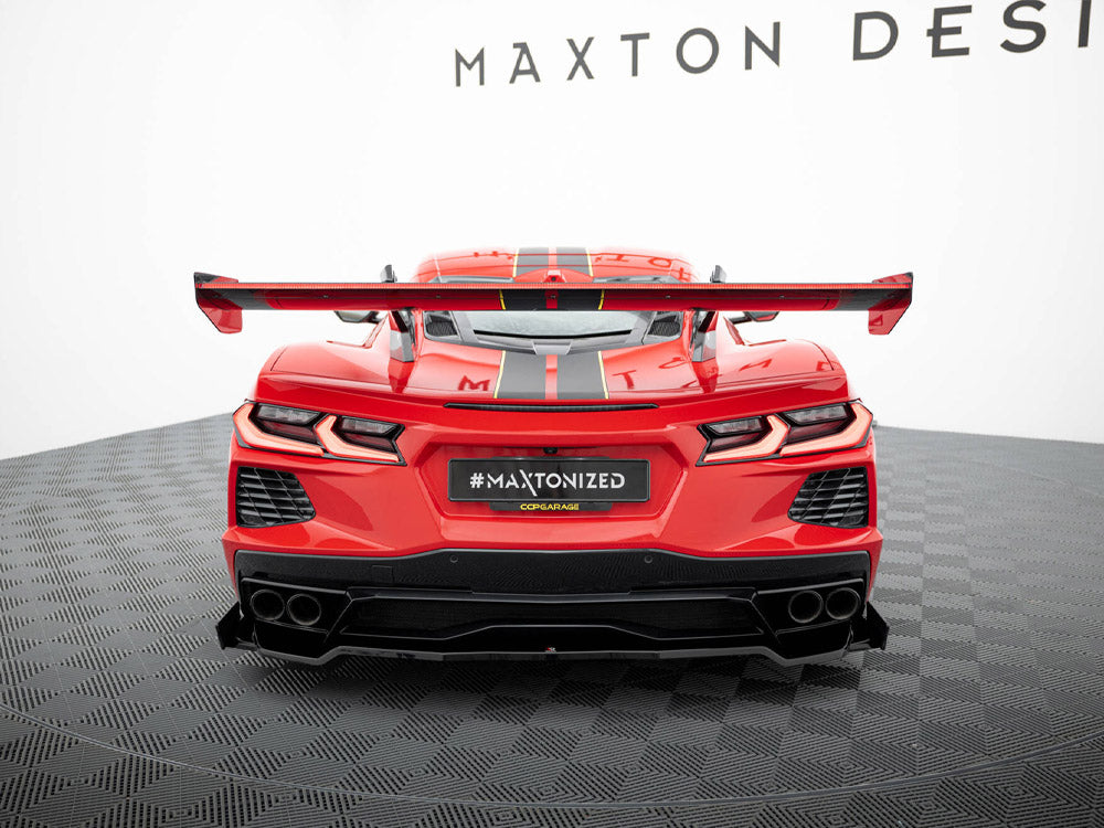 Maxton Carbon Spoiler + LED Chevrolet Corvette C8 - Wayside Performance 