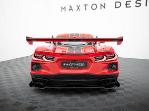 Maxton Carbon Spoiler + LED Chevrolet Corvette C8 - Wayside Performance 