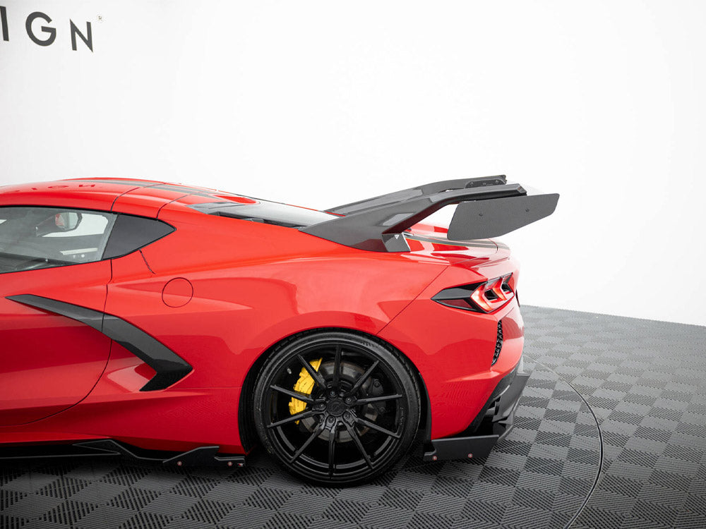 Maxton Carbon Spoiler + LED Chevrolet Corvette C8 - Wayside Performance 
