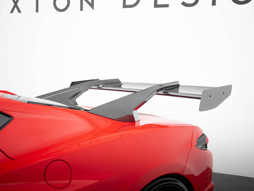 Maxton Carbon Spoiler + LED Chevrolet Corvette C8 - Wayside Performance 