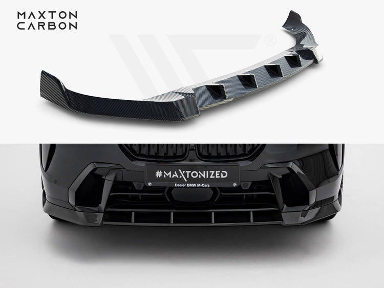 Carbon Fiber Front Splitter BMW X7 M-Pack G07 Facelift - Wayside Performance 