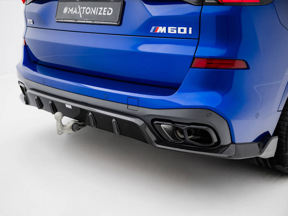 Prepreg Carbon Fiber Rear Diffuser BMW X5 M-Pack G05 Facelift - Wayside Performance 
