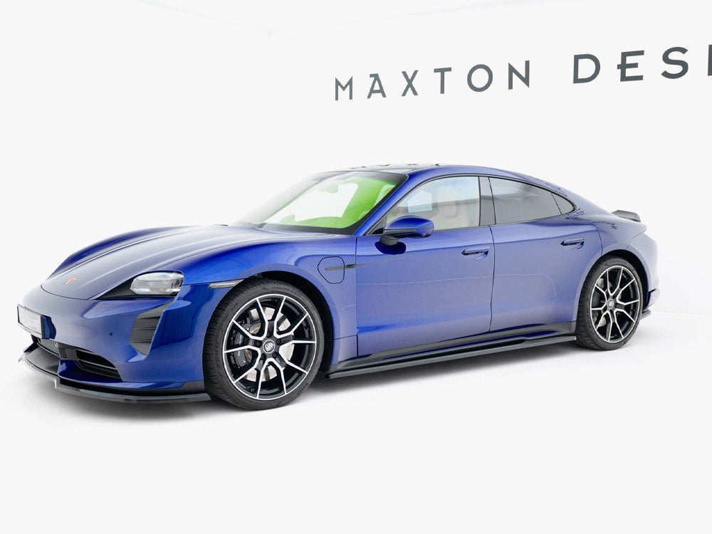 Maxton Design Side Skirts Diffusers Porsche Taycan Mk1 - Wayside Performance 