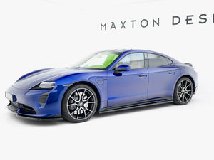 Maxton Design Side Skirts Diffusers Porsche Taycan Mk1 - Wayside Performance 