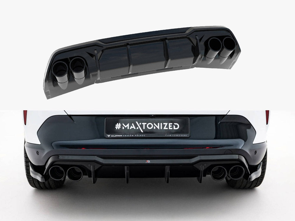 Maxton Design Rear Valance V.3 + Exhaust Ends Imitation Cupra Formentor Mk1 Facelift