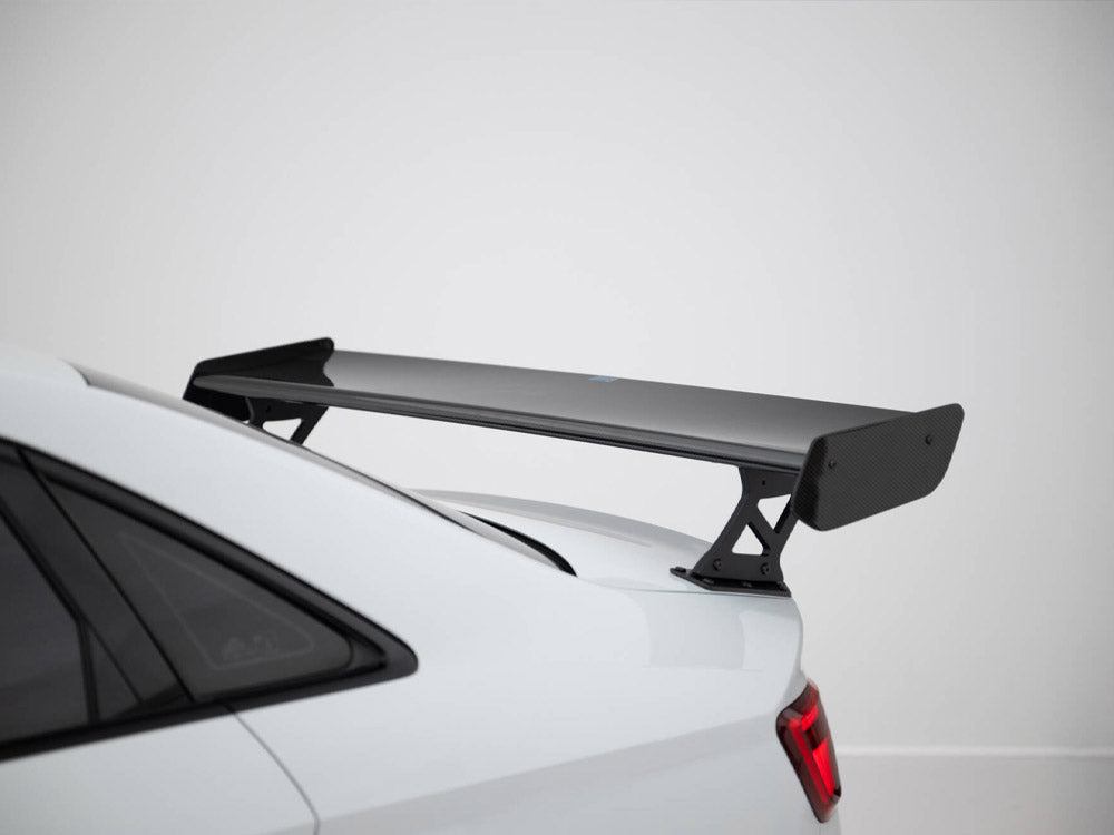 Carbon Spoiler With External Brackets Uprights + LED Audi A3 / A3 S-Line / S3 / RS3 Sedan 8V / 8V Facelift - Wayside Performance 
