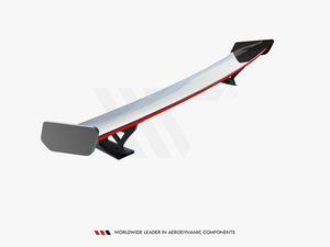 Carbon Spoiler With External Brackets Uprights + LED Audi A3 / A3 S-Line / S3 / RS3 Sedan 8V / 8V Facelift - Wayside Performance 
