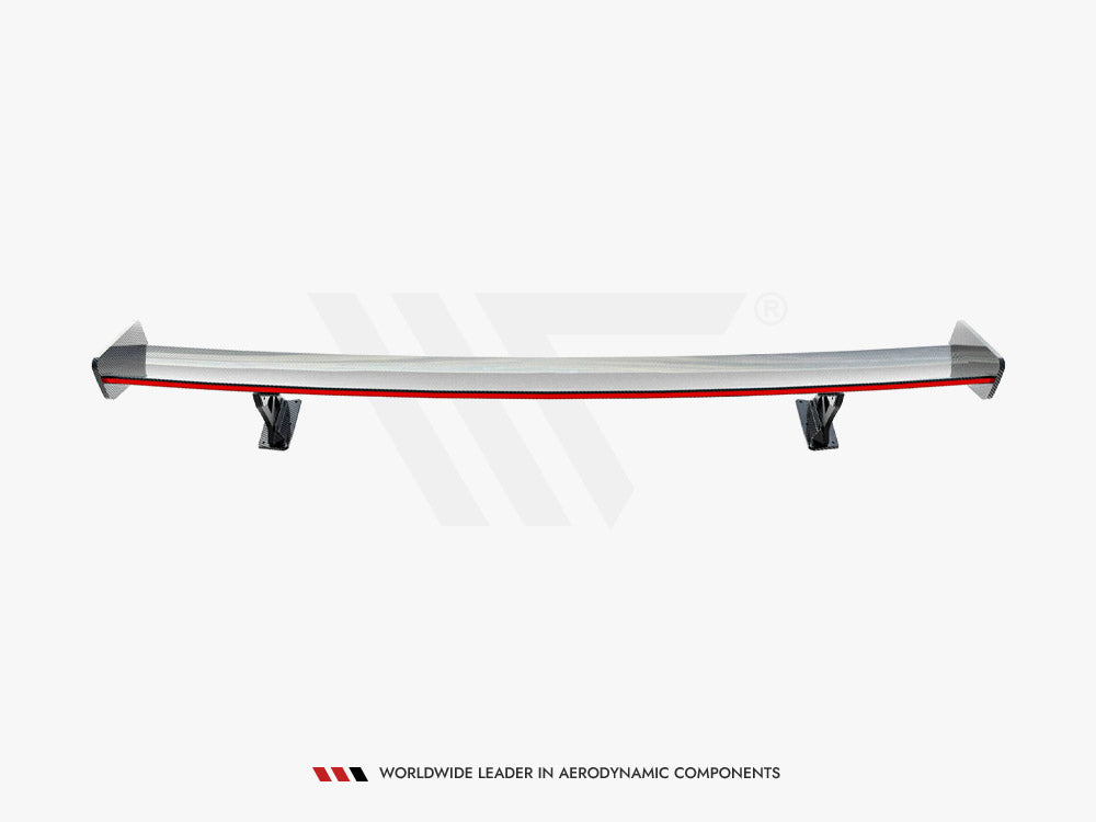 Carbon Spoiler With External Brackets Uprights + LED Audi A3 / A3 S-Line / S3 / RS3 Sedan 8V / 8V Facelift - Wayside Performance 