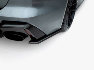 Prepreg Carbon Fiber Rear Side Splitters Audi RS6 C8 - Wayside Performance 