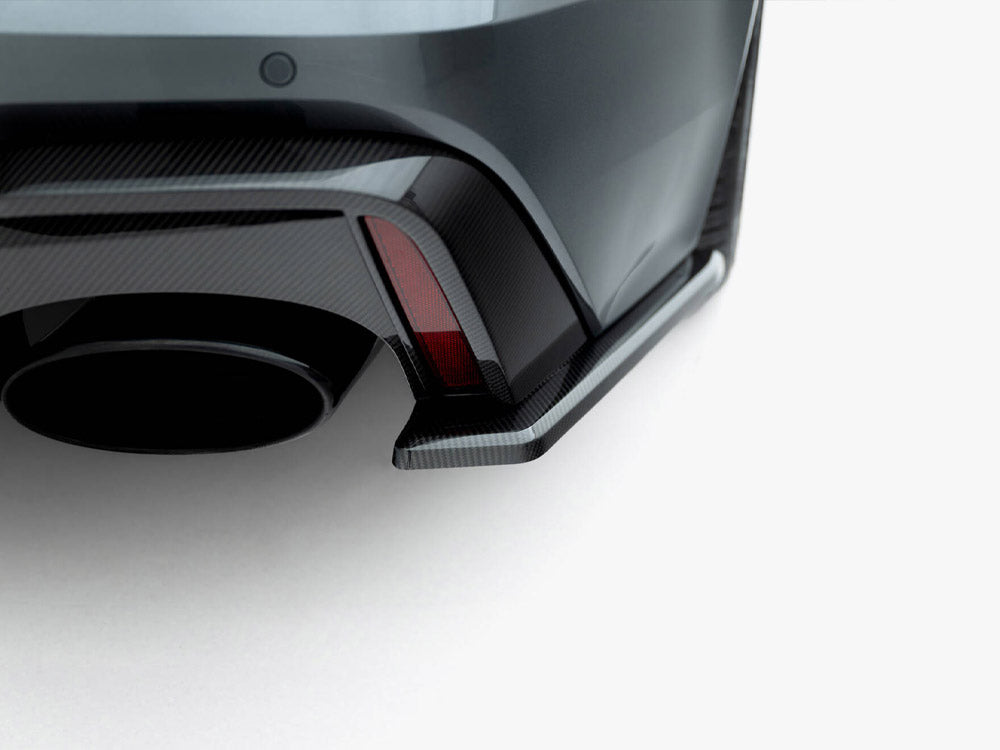 Prepreg Carbon Fiber Rear Side Splitters Audi RS6 C8 - Wayside Performance 