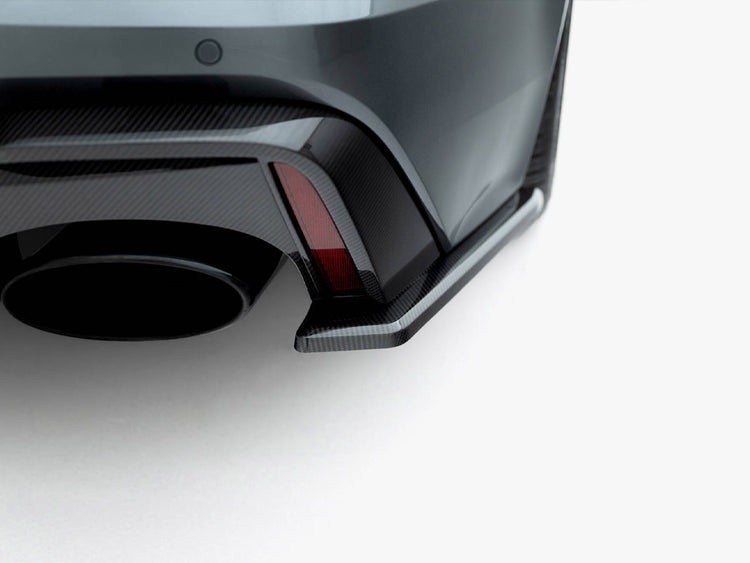 Prepreg Carbon Fiber Rear Side Splitters Audi RS6 C8 - Wayside Performance 