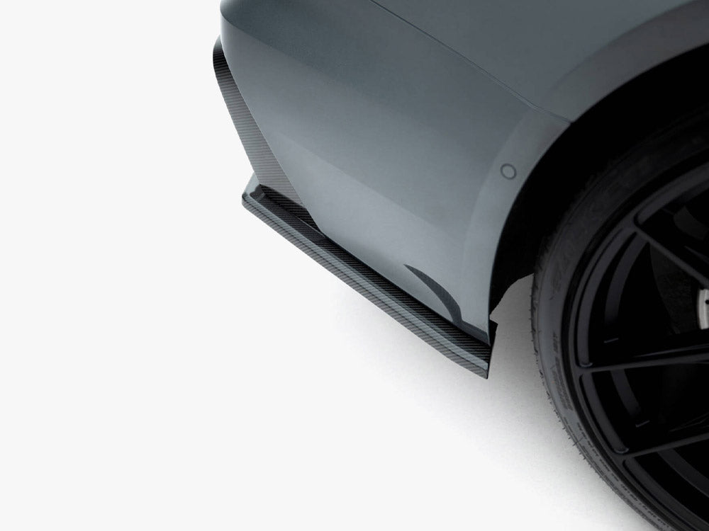 Prepreg Carbon Fiber Rear Side Splitters Audi RS6 C8 - Wayside Performance 