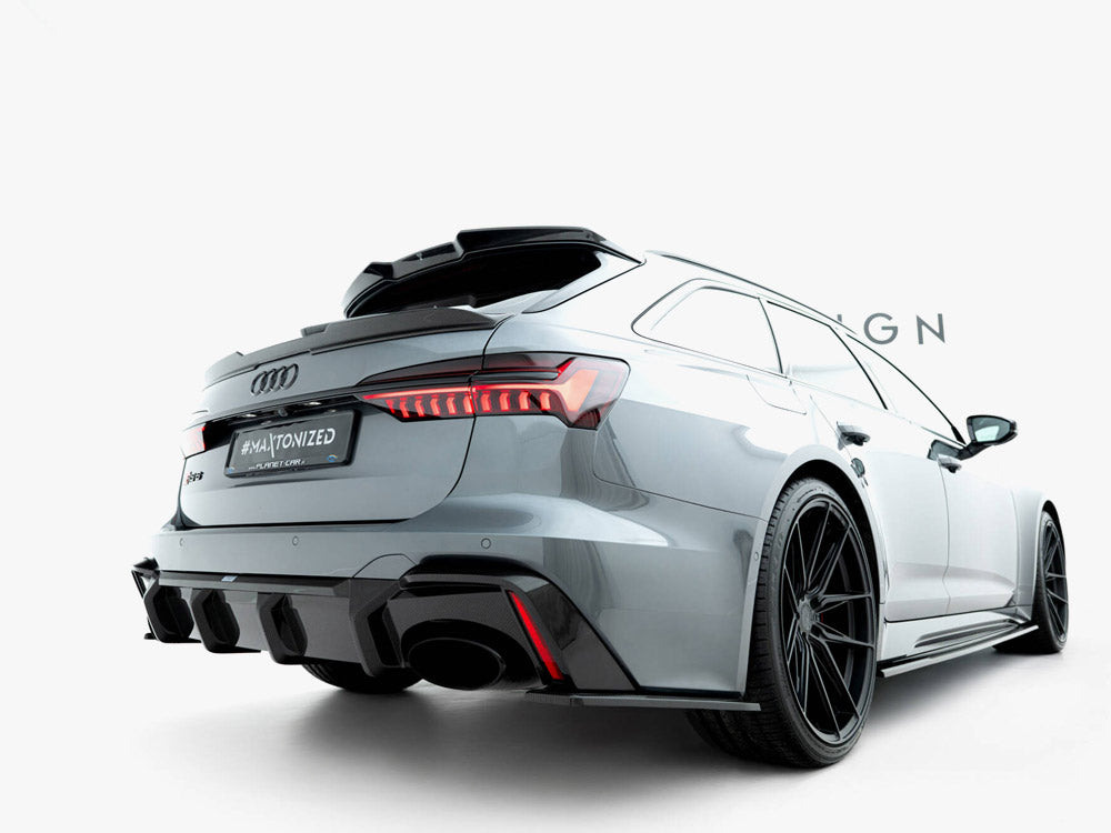 Prepreg Carbon Fiber Tailgate Spoiler (Lower) Audi RS6 C8 - Wayside Performance 