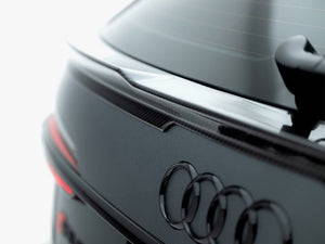 Prepreg Carbon Fiber Tailgate Spoiler (Lower) Audi RS6 C8 - Wayside Performance 