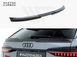 Prepreg Carbon Fiber Tailgate Spoiler (Lower) Audi RS6 C8 - Wayside Performance 