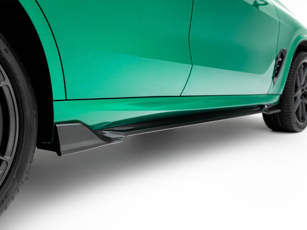 Prepreg Carbon Fiber Side Skirts BMW X5 M F95 Facelift - Wayside Performance 