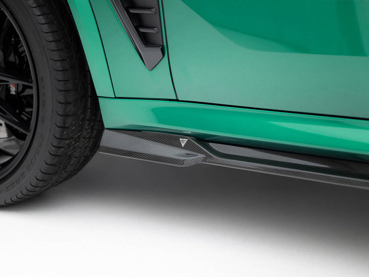 Prepreg Carbon Fiber Side Skirts BMW X5 M F95 Facelift - Wayside Performance 