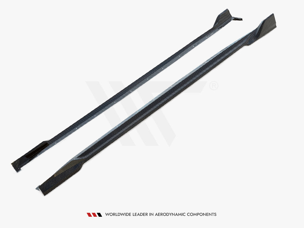 Prepreg Carbon Fiber Side Skirts BMW X5 M F95 Facelift - Wayside Performance 