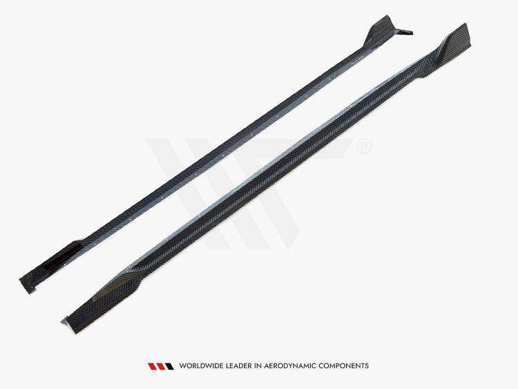 Prepreg Carbon Fiber Side Skirts BMW X5 M F95 Facelift - Wayside Performance 