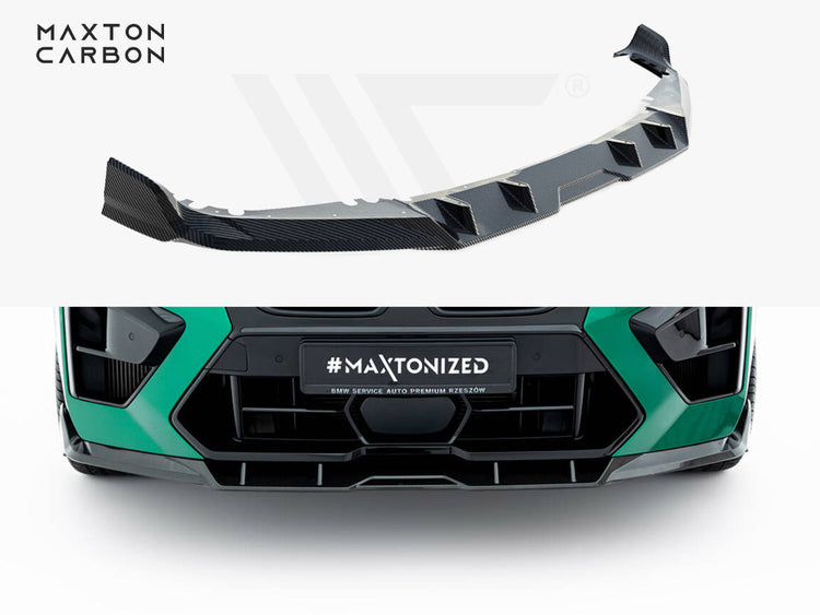 Prepreg Carbon Fiber Front Splitter BMW X5 M F95 Facelift - Wayside Performance 