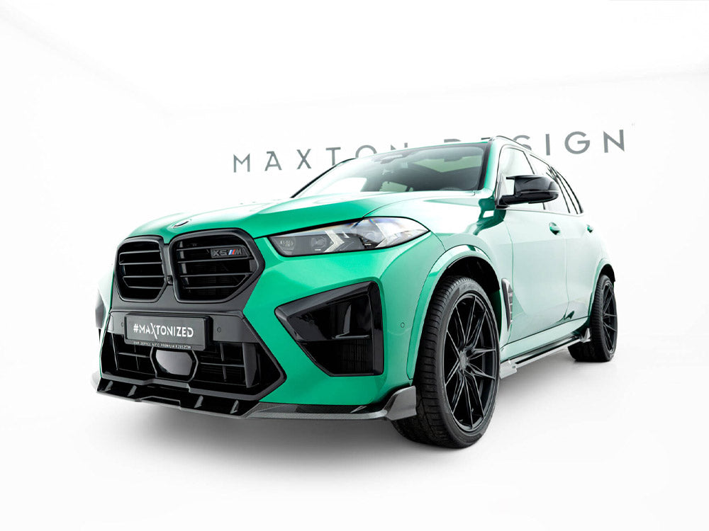 Prepreg Carbon Fiber Front Splitter BMW X5 M F95 Facelift - Wayside Performance 