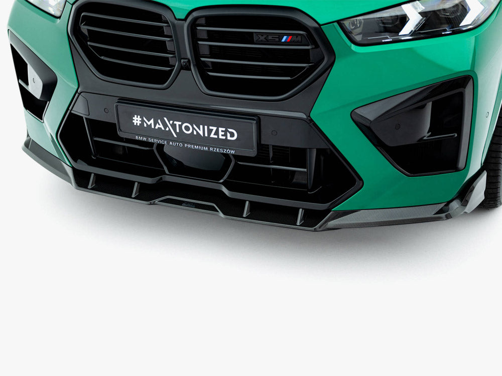 Prepreg Carbon Fiber Front Splitter BMW X5 M F95 Facelift - Wayside Performance 