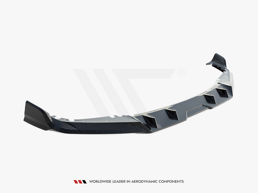 Prepreg Carbon Fiber Front Splitter BMW X5 M F95 Facelift - Wayside Performance 