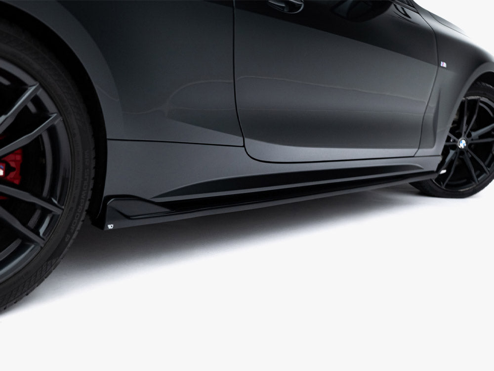 Maxton Design Side Skirts Diffusers V.2 BMW 4 M-Pack / M440i G22 / G23 / G22 Facelift / G23 Facelift - Wayside Performance 