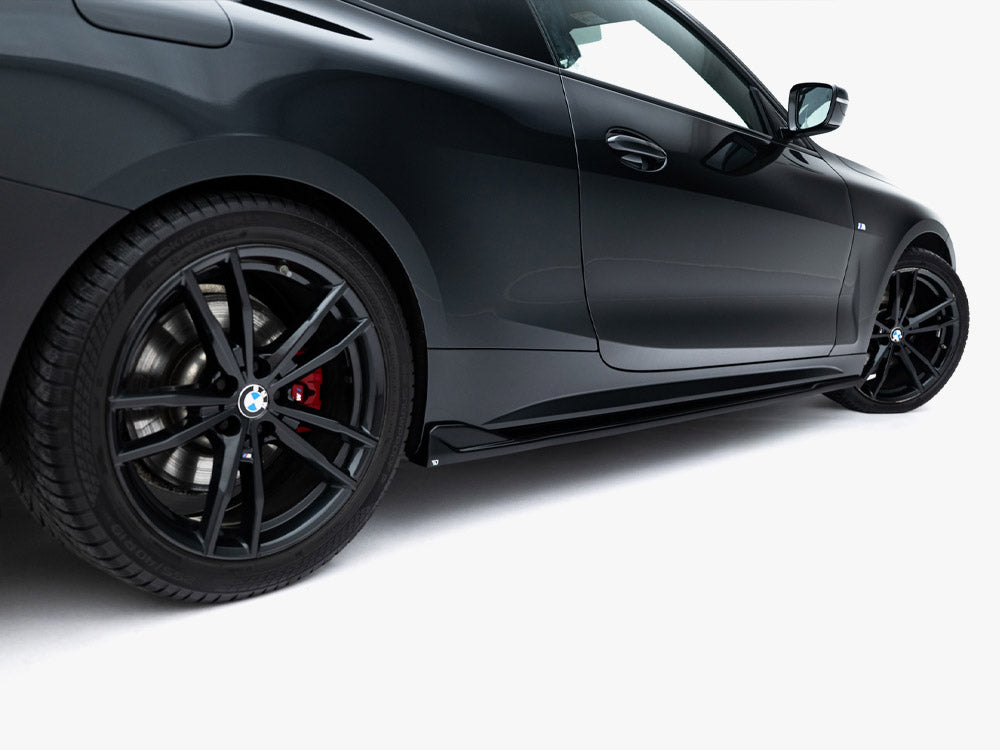 Maxton Design Side Skirts Diffusers V.2 BMW 4 M-Pack / M440i G22 / G23 / G22 Facelift / G23 Facelift - Wayside Performance 