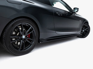 Maxton Design Side Skirts Diffusers V.2 BMW 4 M-Pack / M440i G22 / G23 / G22 Facelift / G23 Facelift - Wayside Performance 
