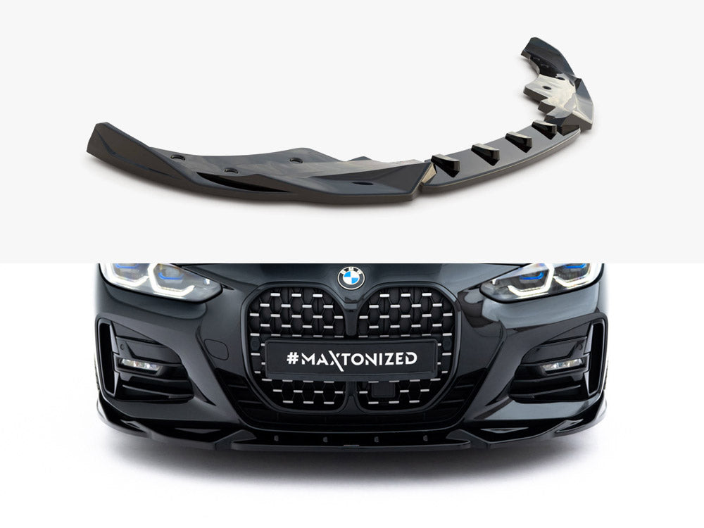Maxton Design Front Splitter V.2 BMW 4 M-Pack / M440i G22 / G23 / G22 Facelift / G23 Facelift - Wayside Performance 