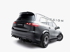Maxton Design Rear Splitter (Vertical Bars) Mercedes-benz Gls Amg-line X167 Facelift - Wayside Performance 
