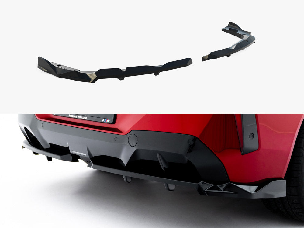 Maxton Design Rear Splitter (Vertical Bars) BMW X3 M-Pack G45 - Wayside Performance 