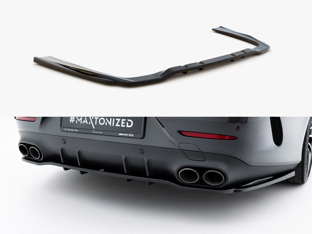 Central Rear Splitter (Vertical Bars) Mercedes AMG CLS 53 C257 - Wayside Performance 