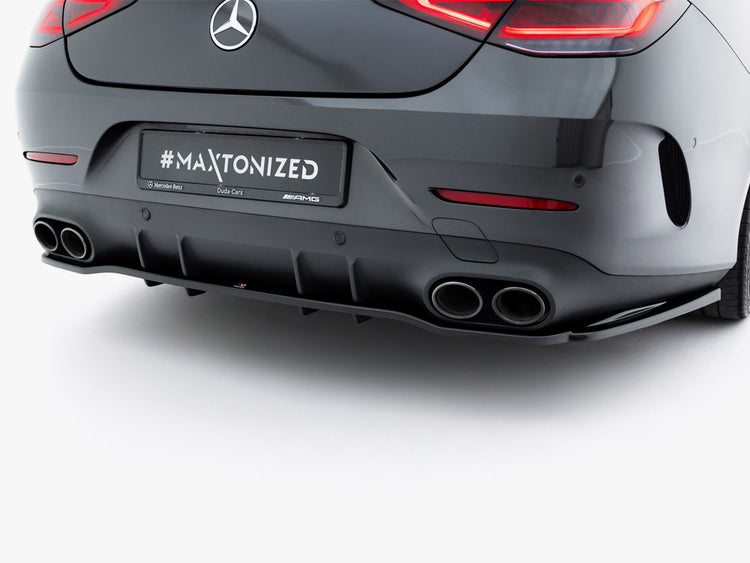 Central Rear Splitter (Vertical Bars) Mercedes AMG CLS 53 C257 - Wayside Performance 
