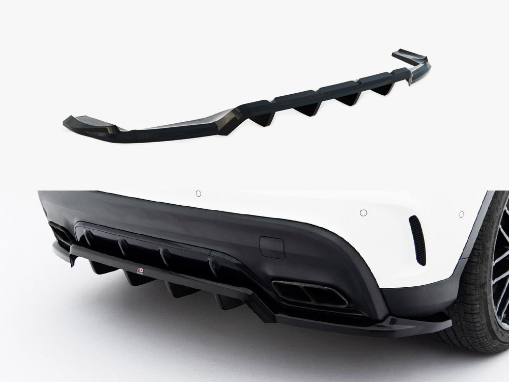 Maxton Design Rear Splitter (Vertical Bars) Mercedes-Benz GLA 45 AMG X156 Facelift - Wayside Performance 